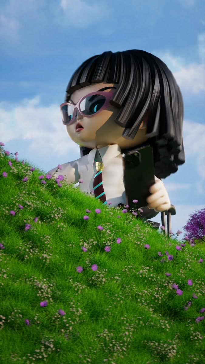 The Blue Bag — Fashion & character animation film still
