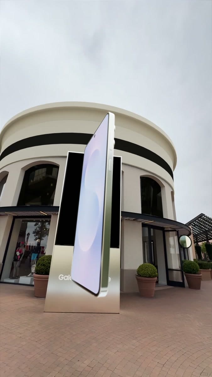 Galaxy S25 Edge — Larger Than Life — CGI & live action film still