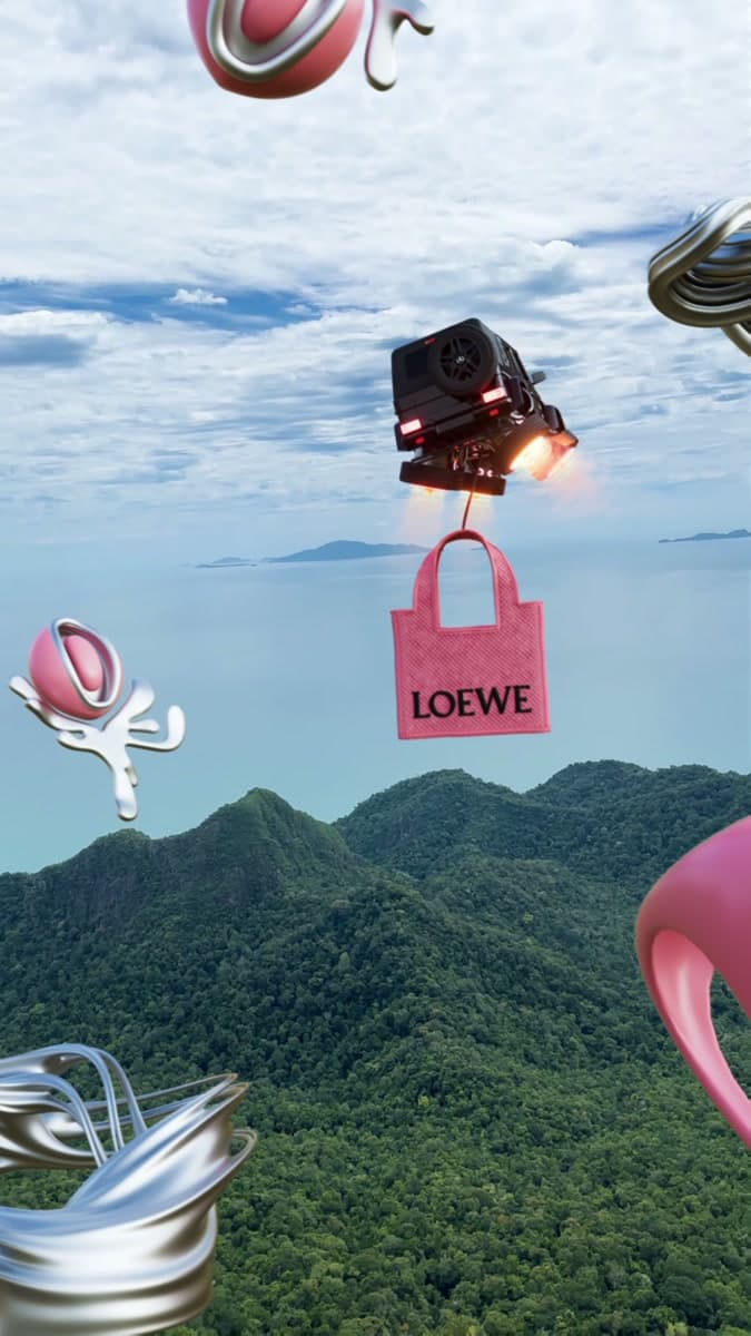 Loewe — Above the Clouds — Fashion CGI film still
